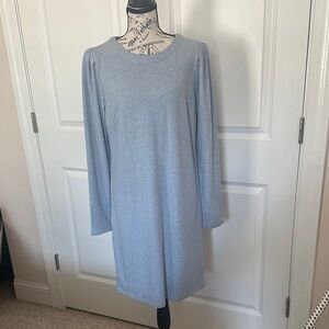 LOFT Light Blue Long Sleeve Dress